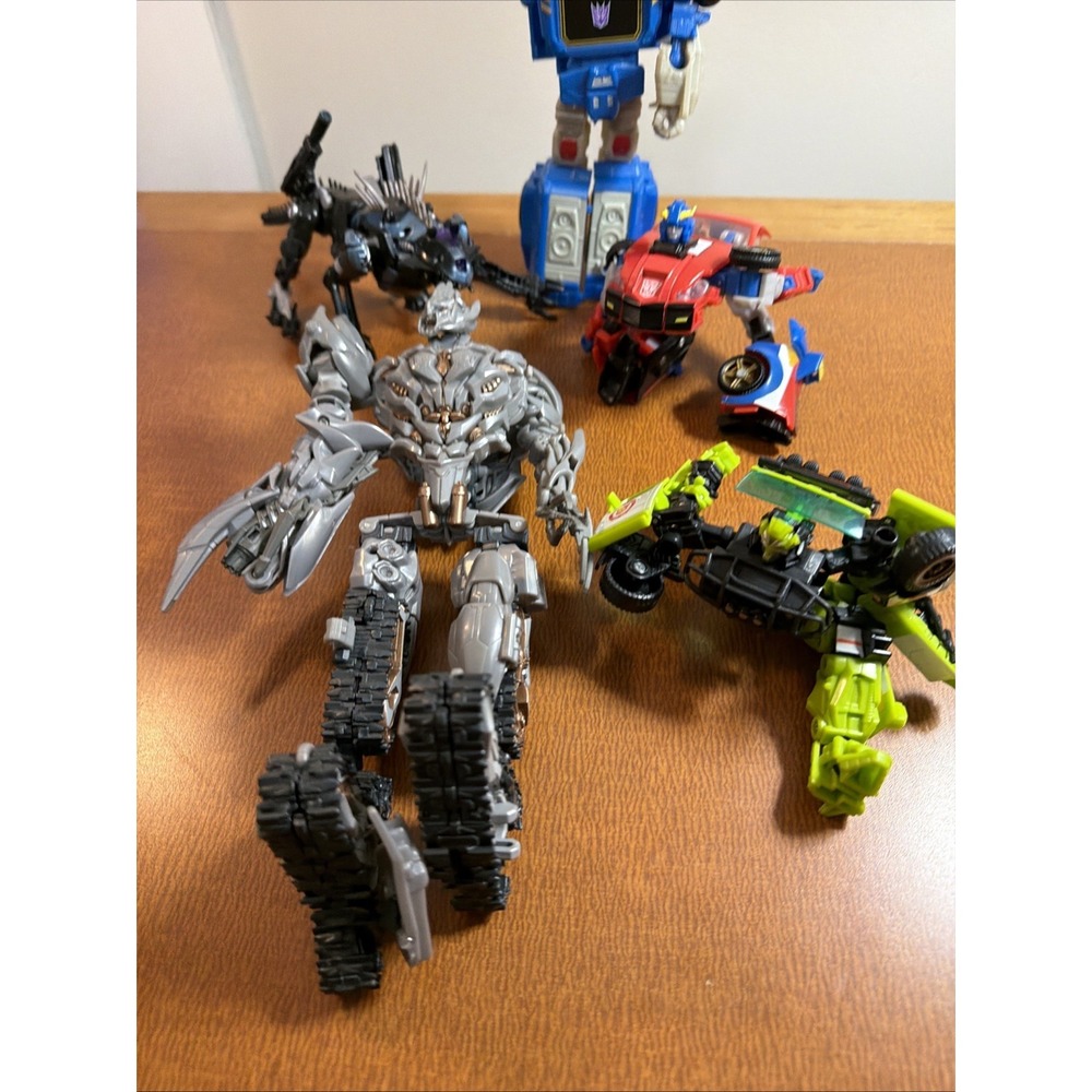 Lot 5 Loose Transformers: Ravage, Megatron, Rachet, Smokescreen, Decepticon READ